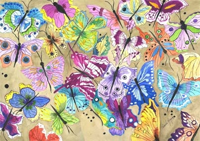 Click here to view Butterfly Frenzy by Pamela Morgan