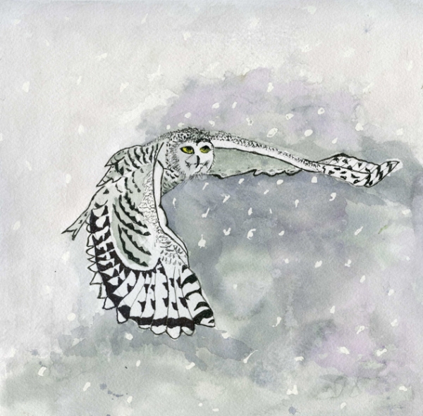 Click here to view Flying Into The Snow by Pamela Morgan
