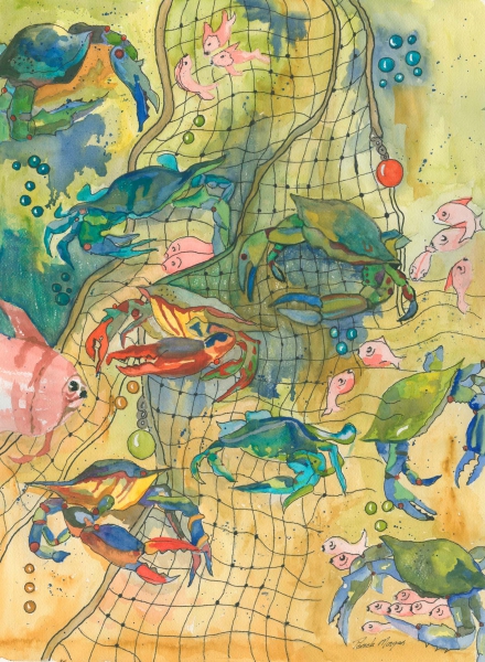 Click here to view Crabs In A Net by Pamela Morgan