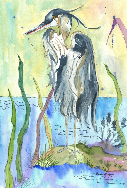 Great Blue by Pamela Morgan